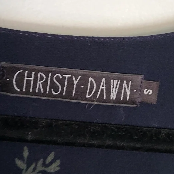 Christy Dawn Audrey Dress Navy Floral Maxi S Cottagecore Prairie